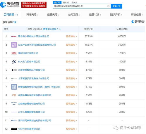 國創智能完成工商變更 科大訊飛、海爾、方太等企業入股塵埃落定